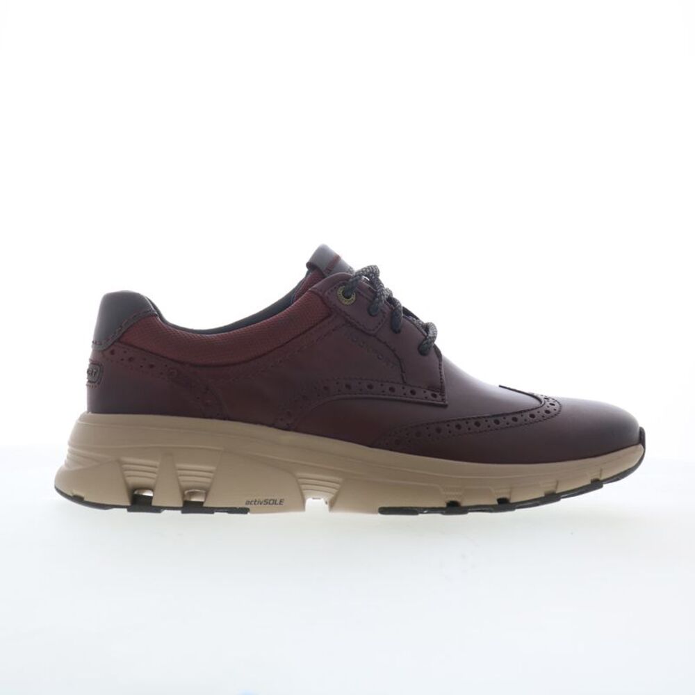 Rockport Mens ReboundX Wingtip Red Shoes (NWT)